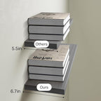 BAYKA Floating Shelves Grey, 22.5 inch Rustic Wood Wall Mounted Shelves - Image 6