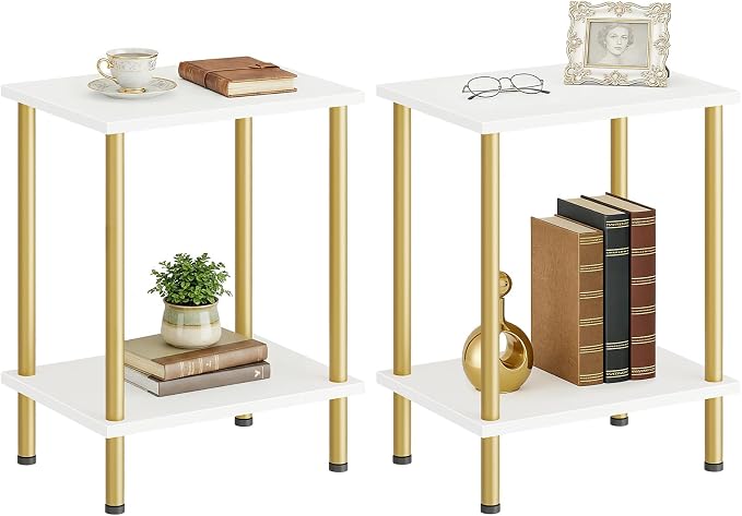 HOOBRO End Tables Set of 2, Small Side Table, Nightstand - Image 7