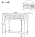 Merax Wood Sofa Table Console Table, Entryway Table Traditional Design - Image 2