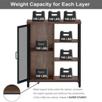 BON AUGURE Coffee Bar Cabinet for Home Liquor, Industrial Coffee Station for - Image 4