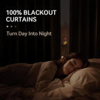 Faux Linen Total Blackout Curtains - Image 2