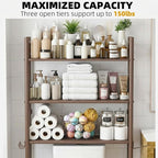 GloTika 3-Tier Over Toilet Storage - 150lb Total Capacity Metal Bathroom - Image 5