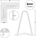 SMARTSTANDARD 6 Inch Heavy Duty Hairpin Furniture Legs, Metal Home DIY Projects - Image 2