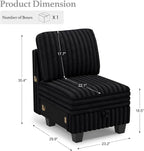 Belffin Plush Corduroy Single Module - Image 2