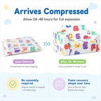MeMoreCool Kids Folding Chair, 2-in-1 Foldable Kids Sofa Couch - Image 7