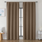 Simplebrand Ava Brown Blackout Curtains by Simplebrand
