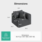 Novilla Modular Sectional Sofa, Modern Cloud Sectional Couch - Image 2