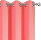 Blackout Curtains 52 x 45 inch Coral Curtains Set of 2 Panels/Thermal Insulated - Image 7