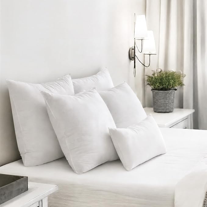 MIULEE 12x20 Pillow Inserts, Double-Layer Down-Proof Cotton Cover, Decorative - Image 3