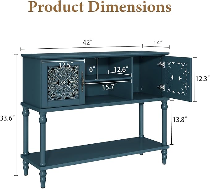 ARTPOWER Vintage Console Table - Image 2