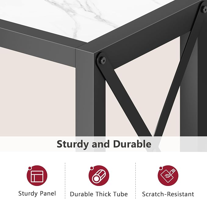 Tajsoon Console Table 41.8”, 2-Tier Entryway Table, Narrow Sofa Table - Image 6