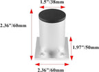 Set of 4 Furniture Legs 2.36 Inch, Adjustable Aluminum Alloy Cabinet Legs - Image 3