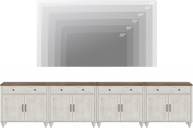 WAMPAT Large TV Stand for 100 inch TV - Image 4