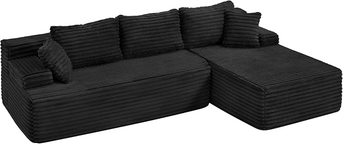 Hobestluk Modular Sectional Sofa Couches L-Shape Couch 3 Seat Modular Sofa - Image 8