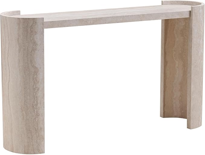 53.15" Faux Marble Pattern Entryway Table - Image 7