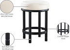 Meridian Furniture 977Cream-C Monette Collection Art Deco Counter Stool - Image 7