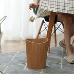 2.3 Gallons Wood Trash Can Wastebasket - Image 6