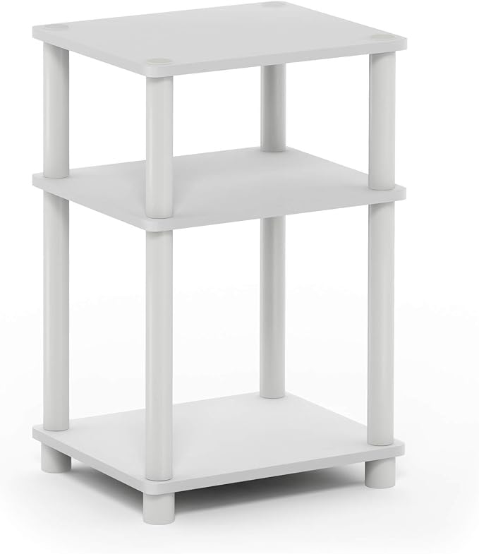 Furinno JUST Side Table, 3-Tier End Table, Open Shelves Night Stand, Bedside by Furinno-FitsYourSpaceFitsYourBudget