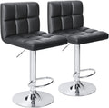 Homall Bar Stools Modern PU Leather Adjustable Swivel Barstools, Armless by Homall