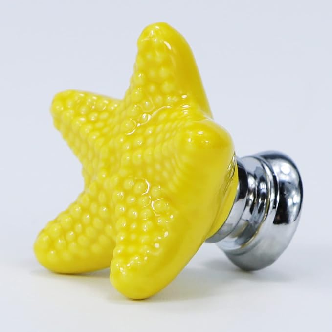 Starfish Drawer Knobs Coastal Kitchen Cabinet Knos Beach Themeb Knob Ceramic - Image 7