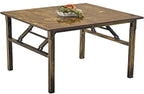 Japanese Floor Table, Folding Square Low Coffee Table by Unknown