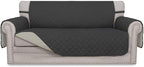 Easy-Going Reversible Couch Cover, 2 Cushion Sofa, Darkgray/Beige | Oversized by Easy-Going
