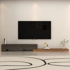 Retractable TV Stand, Solid Wood Minimalist TV Shelf, Mid-Century TV Console - Image 7
