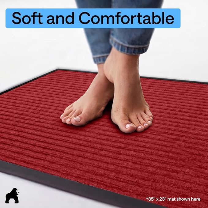 GORILLA GRIP Waterproof Traffic Guard Door Mat, Indoor and Outdoor Heavy Duty - Image 8