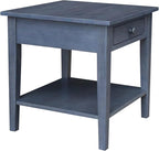 IC INTERNATIONAL CONCEPTS Spencer Gray Wood End Table - Image 5