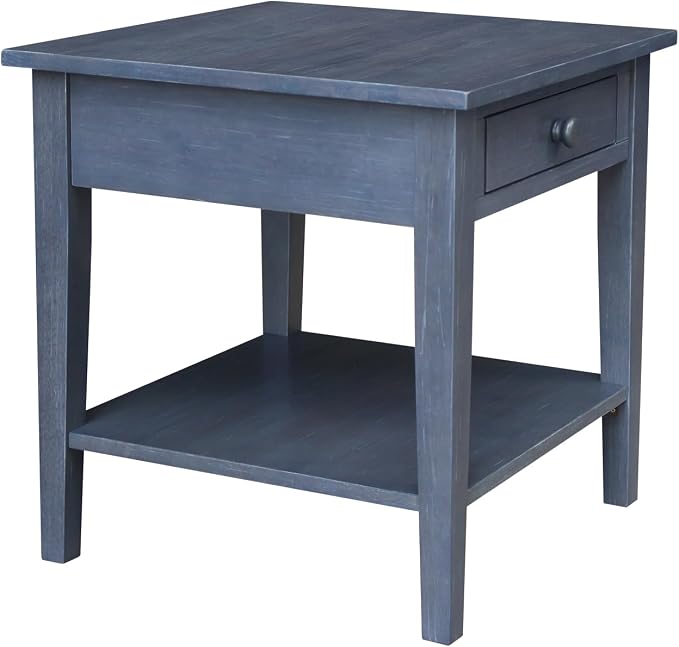 IC INTERNATIONAL CONCEPTS Spencer Gray Wood End Table - Image 5