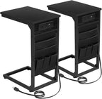 AMHANCIBLE C Shaped End Table by AMHANCIBLE
