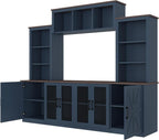 LUMISOL 4-Piece Entertainment Center Wall Unit - Image 5