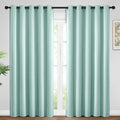 Yakamok Room Darkening Curtains 62x96 inch Length Aqua-Living Room | 2 panels by Yakamok