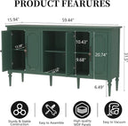 Vintage Buffet Sideboard Cabinet - Image 2