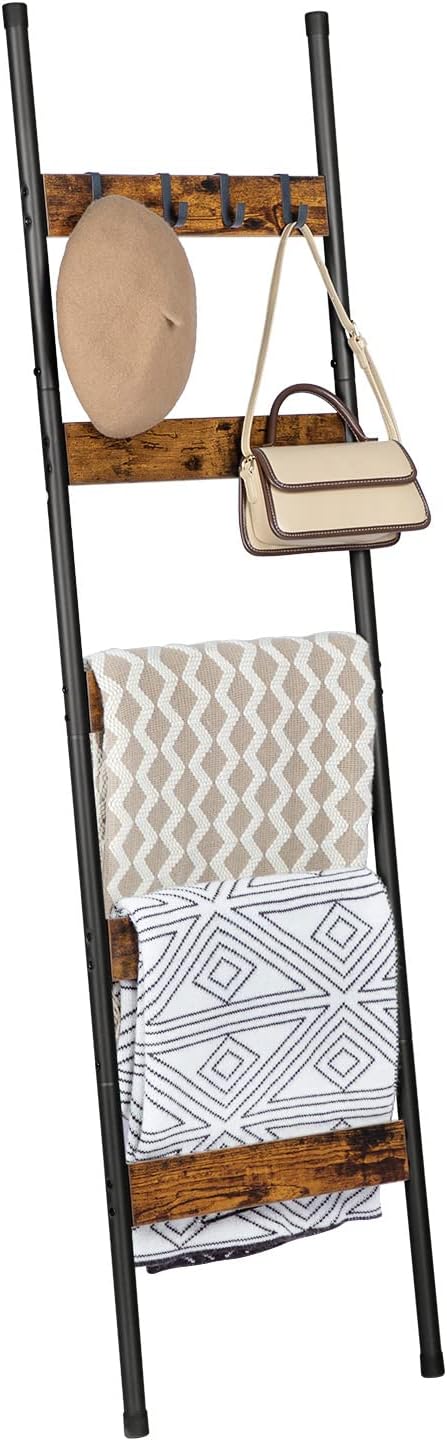 HOOBRO Blanket Ladder, 5-Tier Towel Rack - Image 8