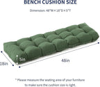 IPYNBAP Outdoor Bench Cushion, Waterproof Bench Cushion - Image 2