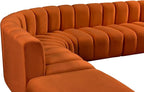 Meridian Furniture 103Cognac-S7A Arc Collection Modern | Contemporary Modular - Image 8