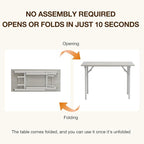 TEMI Small Computer Desk Folding Table - Image 4