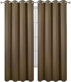 Blackout Curtains 66 x 84 inch/Brown Curtains Set of 2 Panels/Thermal Insulated - Image 2