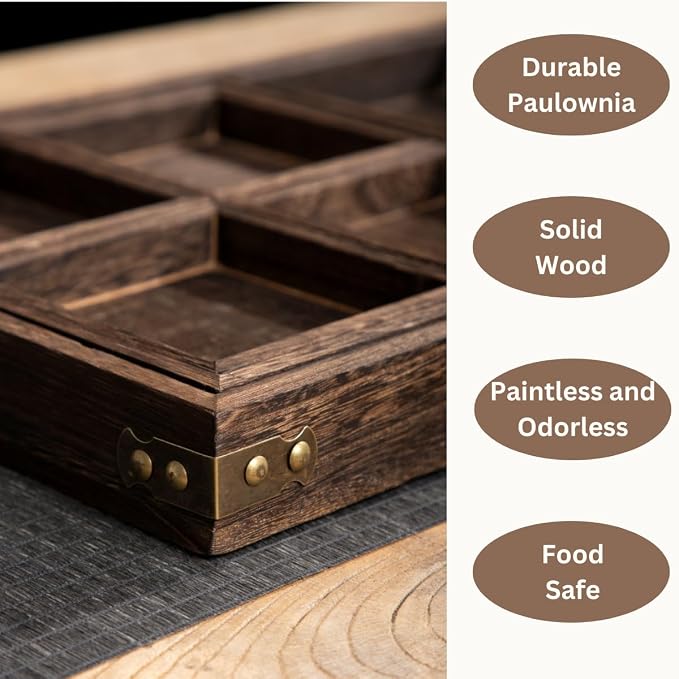 Wooden Serving Trays with Handle - Image 7