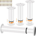 4 Pcs Adjustable Height Furniture Support Legs 10-17 inch, Metal Adjustable by Yoposeo