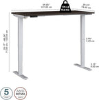 Bush Business Furniture 60-inch Electric Height Adjustable Standing Desk - Image 5