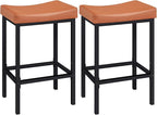 HOOBRO Bar Stools, Counter Height Stools, Saddle Barstools by HOOBRO