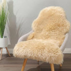 IRIWOOL Premium Genuine Fur Sheepskin Rug Real Australia Sheepskin Natural - Image 4