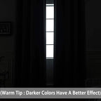 Yakamok Room Darkening Curtains 52x72 inch Length Dark Green-Living Room | 2 - Image 3