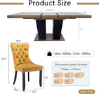 Henf 7 Pieces Extendable Dining Table Set - Image 7