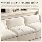 130" Modern Boneless Cloud Couch, Sectional Couches - Image 7