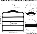 Closet Organizers and Storage, 2 Pack Pants-Hanger-Space-Saving, Velvet Clothes - Image 5