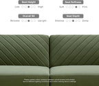 mopio 76.4" Futon Sofa Bed, Sleeper Sofa, Mid Century Modern Futon Couch - Image 6