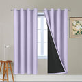 Yakamok Lilac 100% Blackout Curtains 72 Inches Long by Yakamok